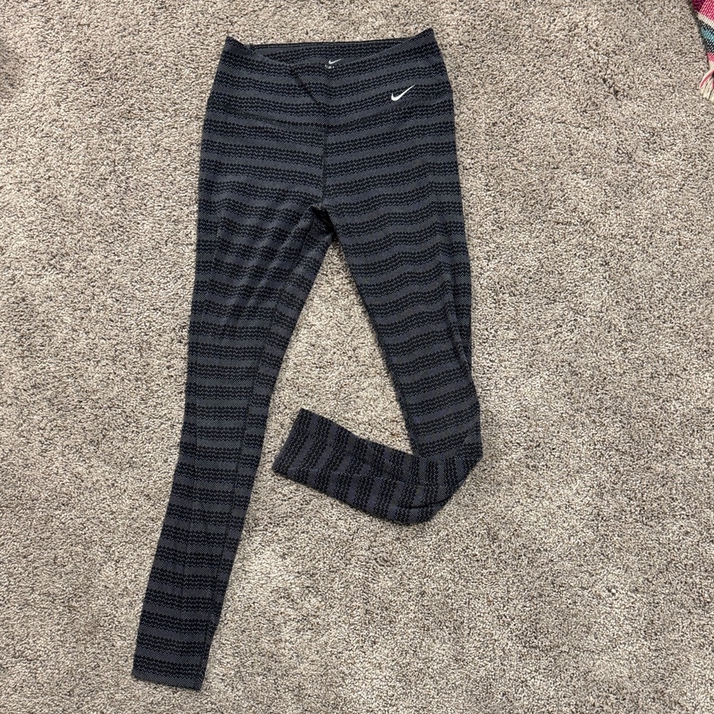 Nike Black Striped Leggings